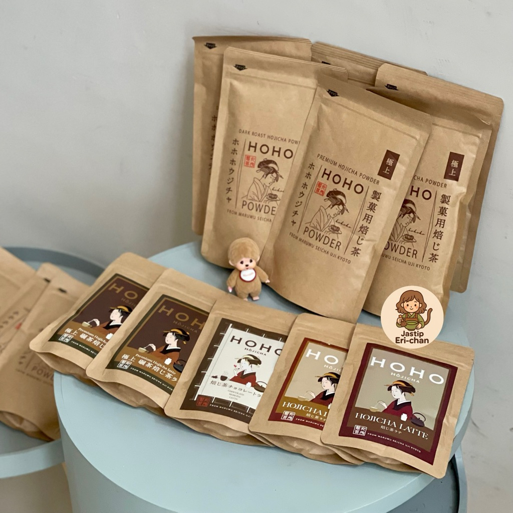 

[Ready] HOHO Hojicha Powder Premium, Dark Roast, Latte