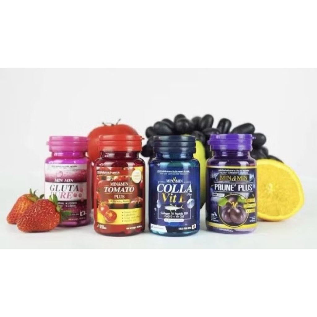 4 macam varian lengkap MINMIN kapsul pemutih thailand