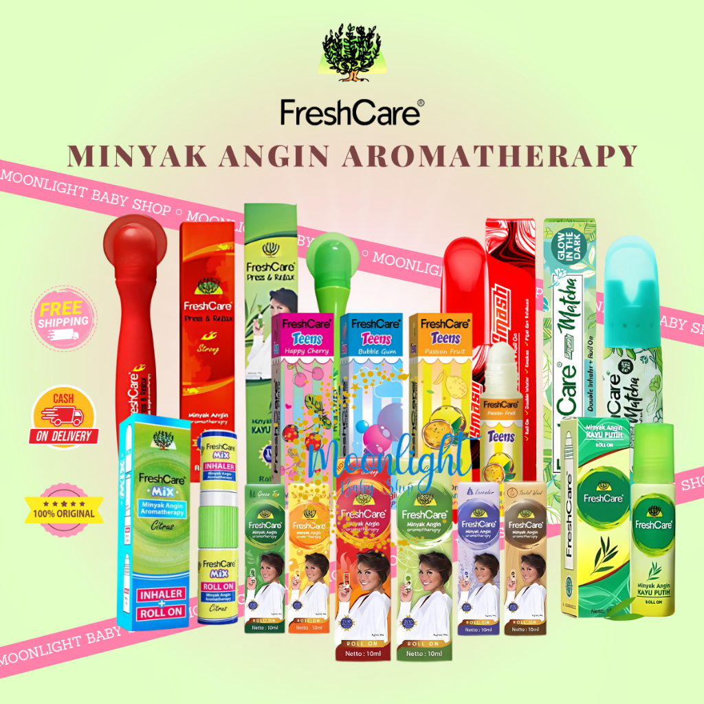 FRESH CARE Plossa Minyak Angin Aromatheraphy freshcare Roll On 10mL MIX Inhalant Press & Relax