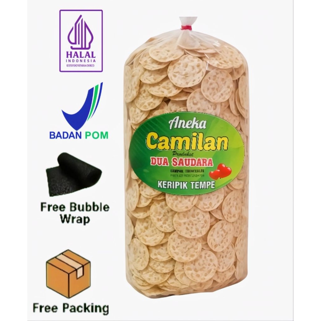 

Keripik Tempe Sagu Ori 250G I 500G I 1KG TERMURAH + PACKING DUS