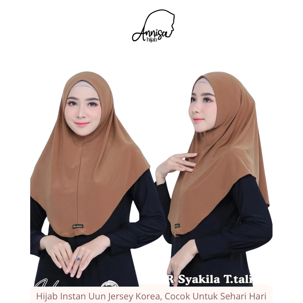 Hijab Instan Jersey Korea Syakila M Non Tali Uun