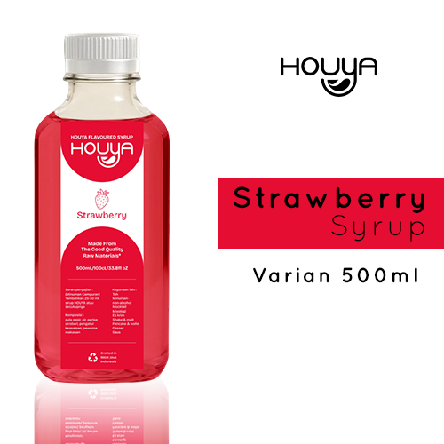

Houya Strawberry Syrup 500ml - Sirup Rasa Strawberry