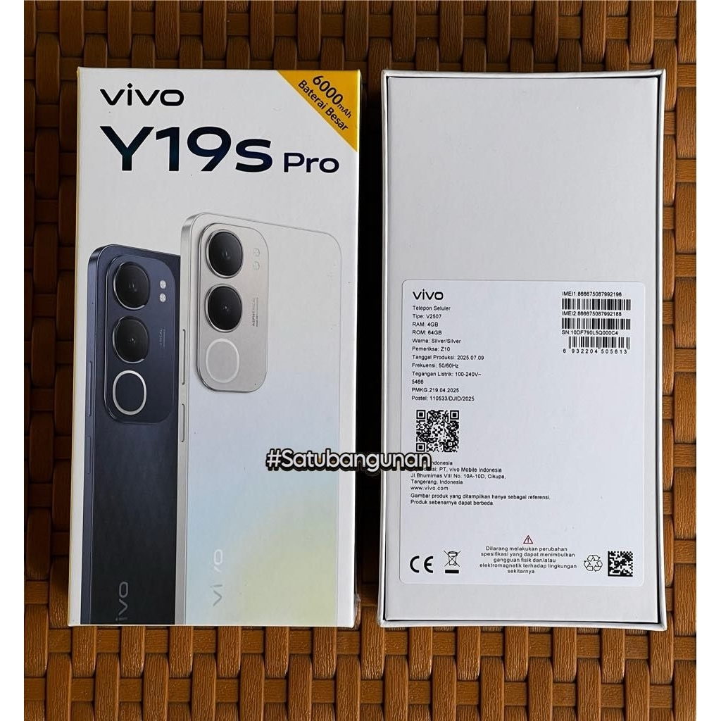 Vivo Y19s Pro 12/128 Gb Baru Segel Box Garansi Resmi 12 Bulan - Extebded ram 6 Gb Ram
