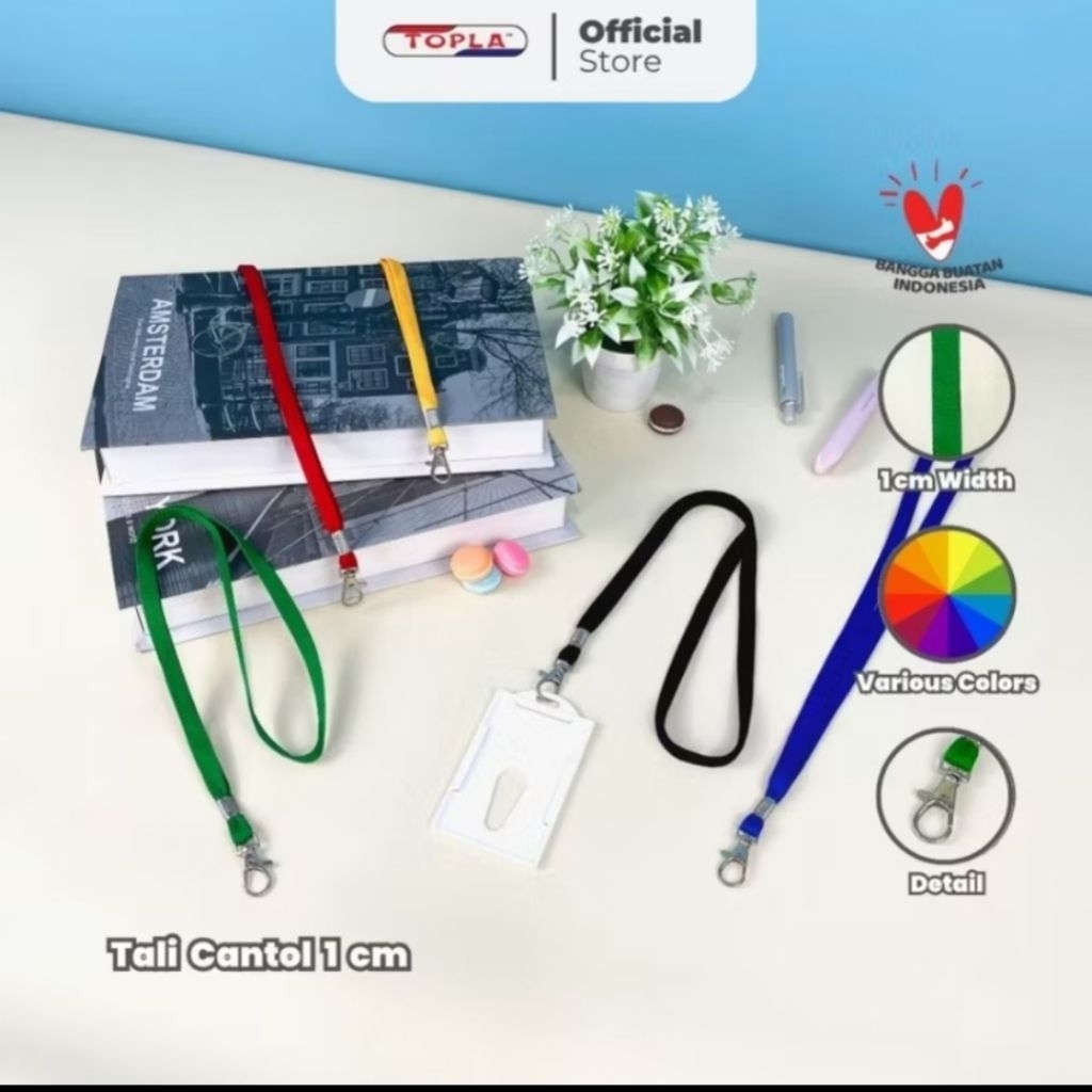 

Topla Tali ID Card Kartu Identitas Cantol 1cm