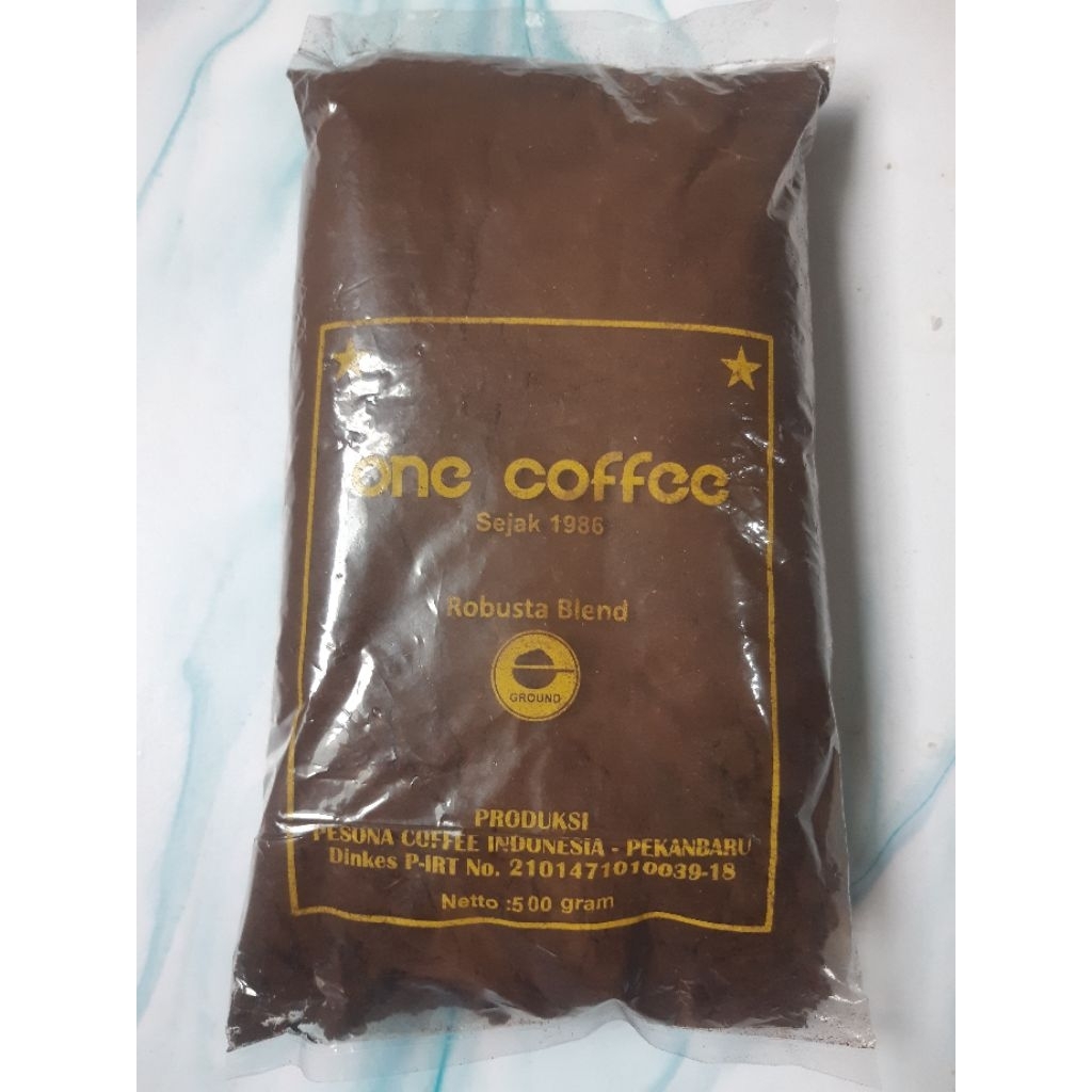 

BUBUK KOPI HALUS MERK ONE COFFEE 500GR