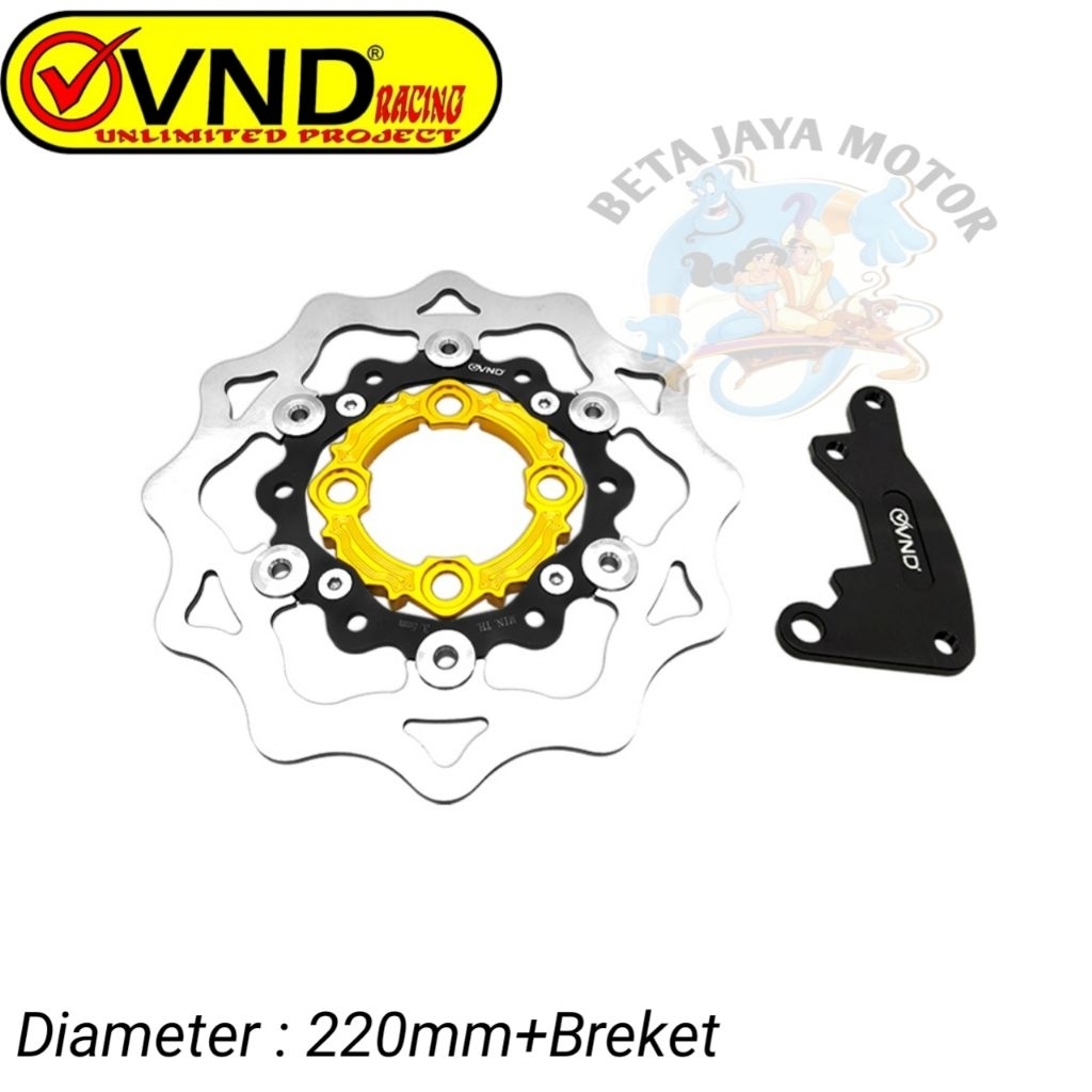 Cakram Disc Brake VND AK 55 220mm Beat Vario 110 fi Scoopy Genio Vario 125/150 Original VND