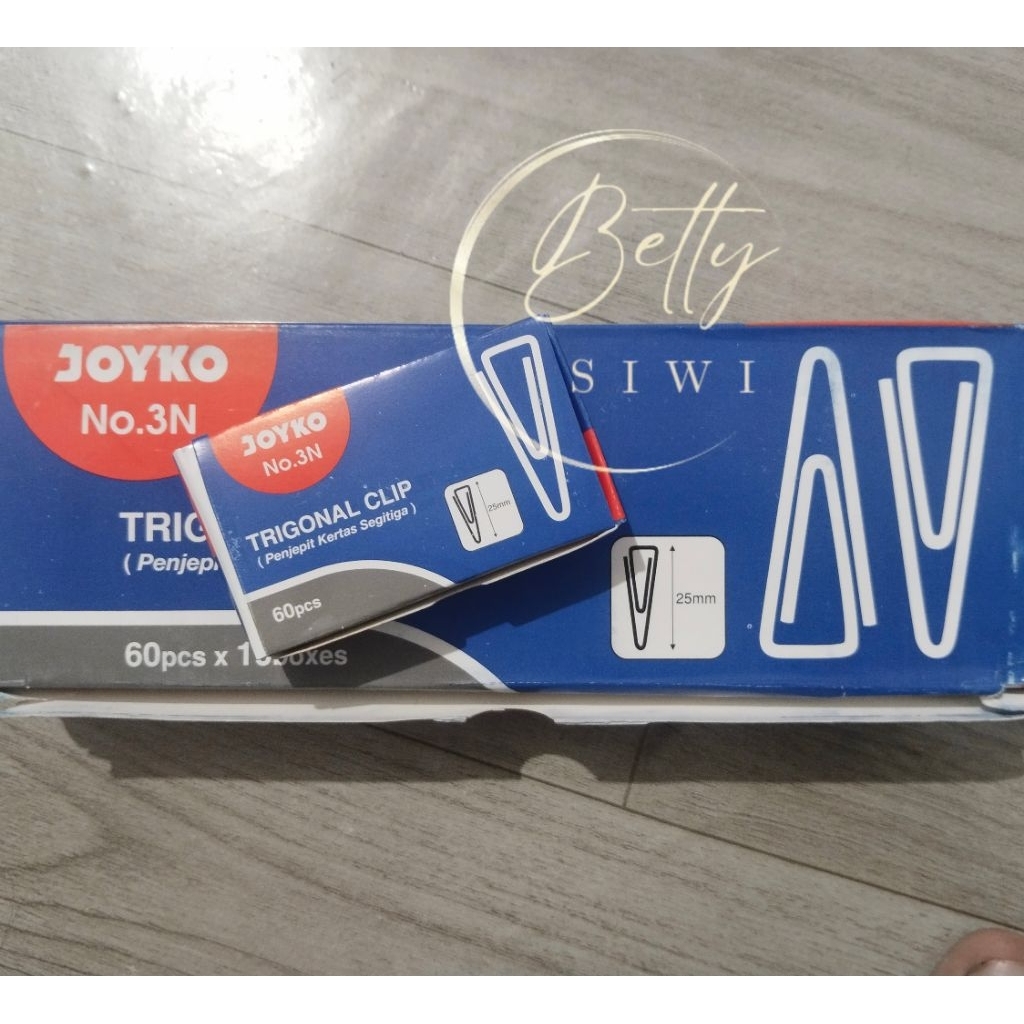

[1Kotak=60pcs]Paperclip JOYKO paperclip, paperclip trigonal no1, 3,5