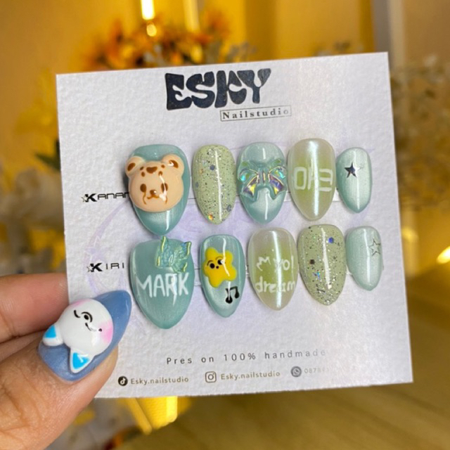 Press On Nails NCT Dream Mark by esky