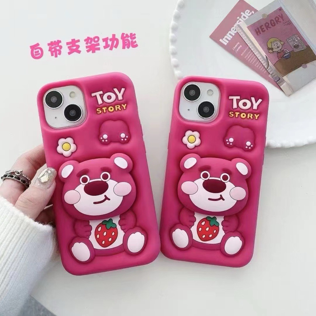 Casetique - CASE PREMIUM LOTSO 3D POPSOCKET X XR XS XSMAX 11 12 13 14 15 16 PRO PLUS PROMAX