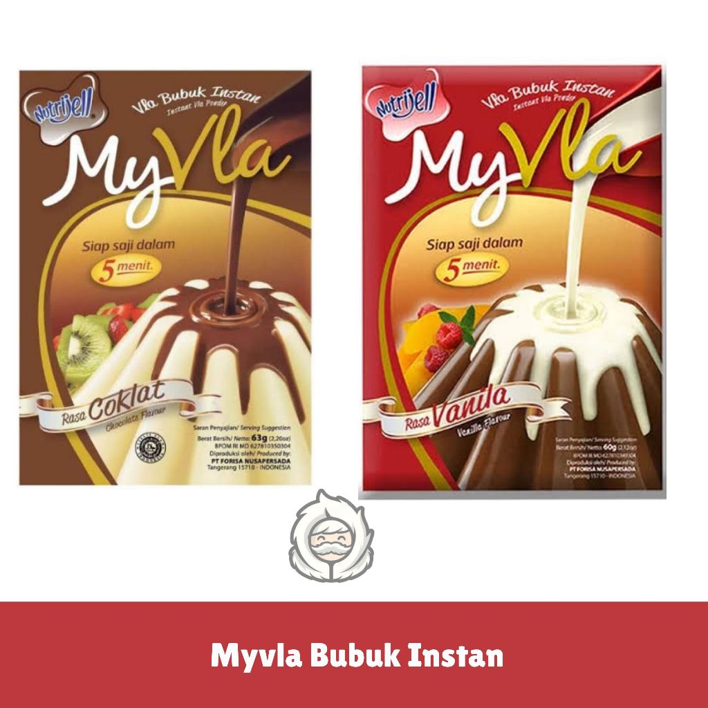 

Myvla 60gr / My Fla Nutrijell My Vla Rasa Vanila & Coklat 60 gr