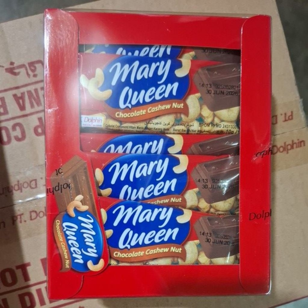

Coklat Cashew Nut Mary Queen 10 gram (1 box isi 24 pcs)