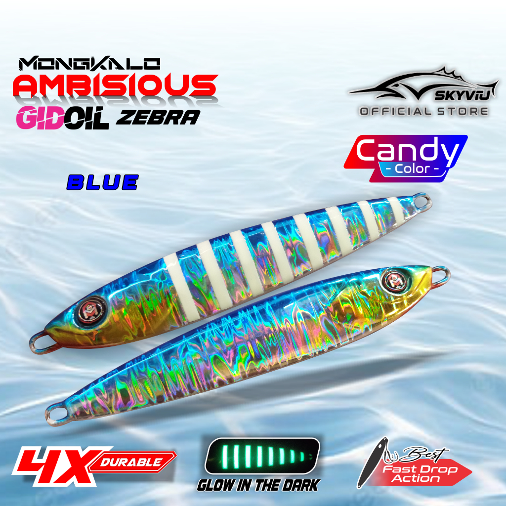 Mongkalo Ambisious Minyak GID-Zebra noMotif Candy 20 Biru