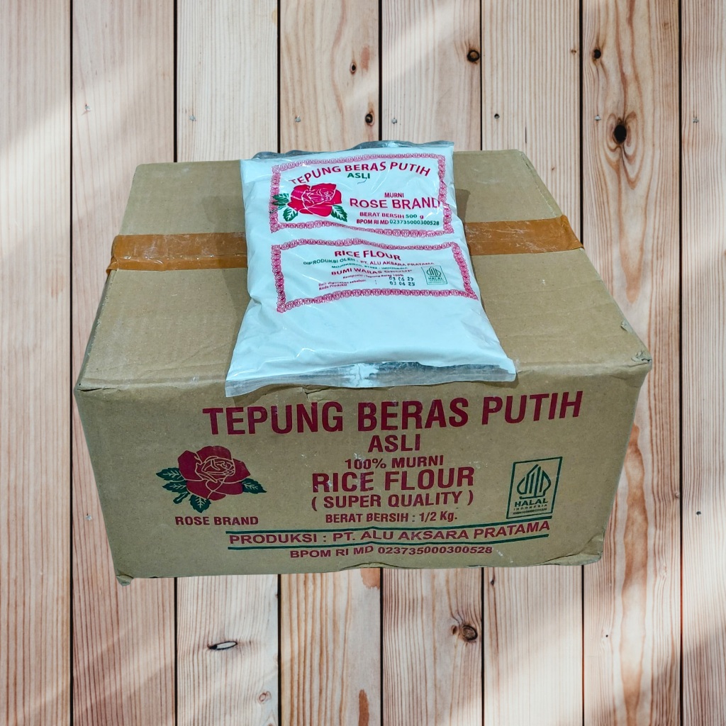

TEPUNG BERAS ROSE BRAND - 1 KARTON ISI 20 PCS @ 500 GRAM