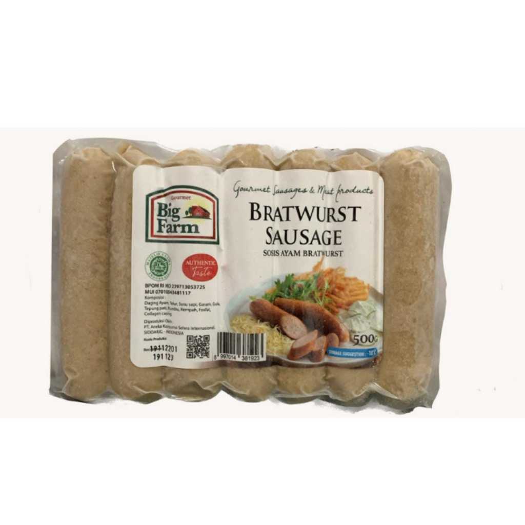 

Big Farm Bratwurst 500gr - F0248