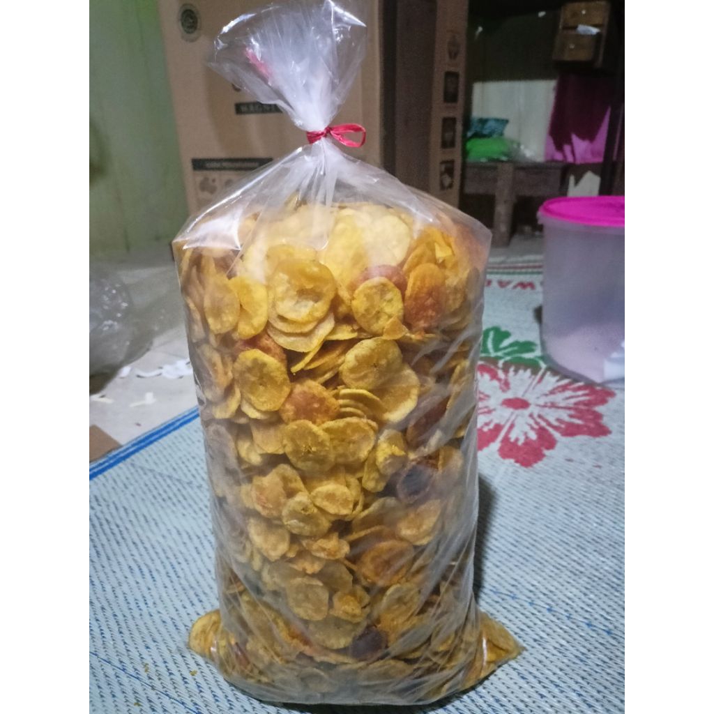 

Kripik pisang koin original tanpa rasa 1kg.