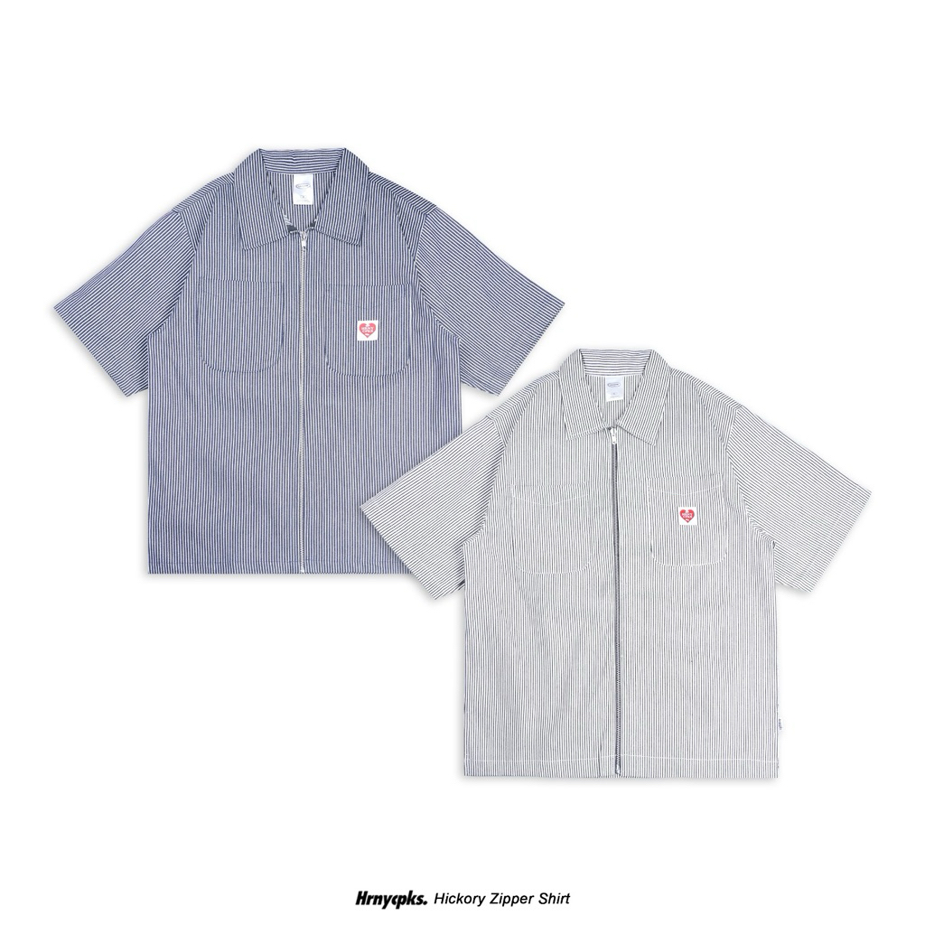 Hornycupcakes - Hickory Shirt - Kemeja Boxy Stripe