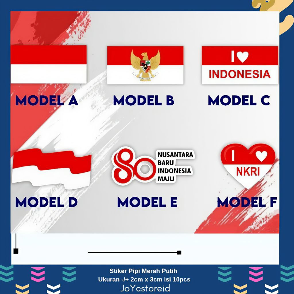 

[ 10pcs ] Stiker Pipi Merah Putih / Stiker Wajah Merah Putih / Stiker Merah Putih / 17 Agustusan / Stiker Kemerdekaan /Sticker Pipi HUT RI Bendera Merah Putih / Stiker Kemerdekaan Indonesia / Pancasila / I Love
