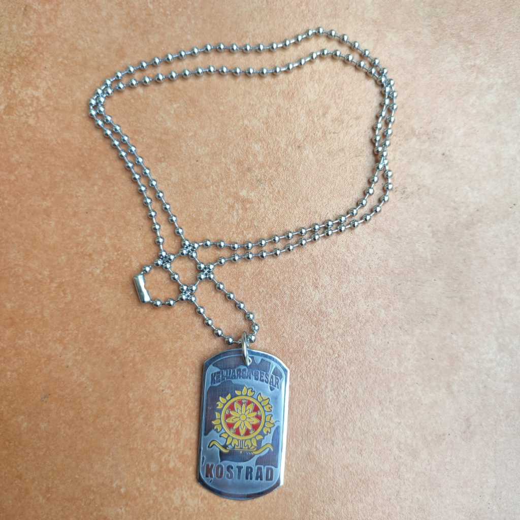 kalung army logo kostrad stainles anti karat