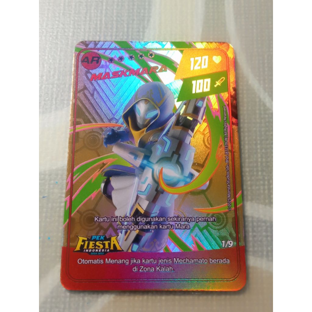AR Maskmara Boboiboy Monsta Galaxy Card Pek Fiesta