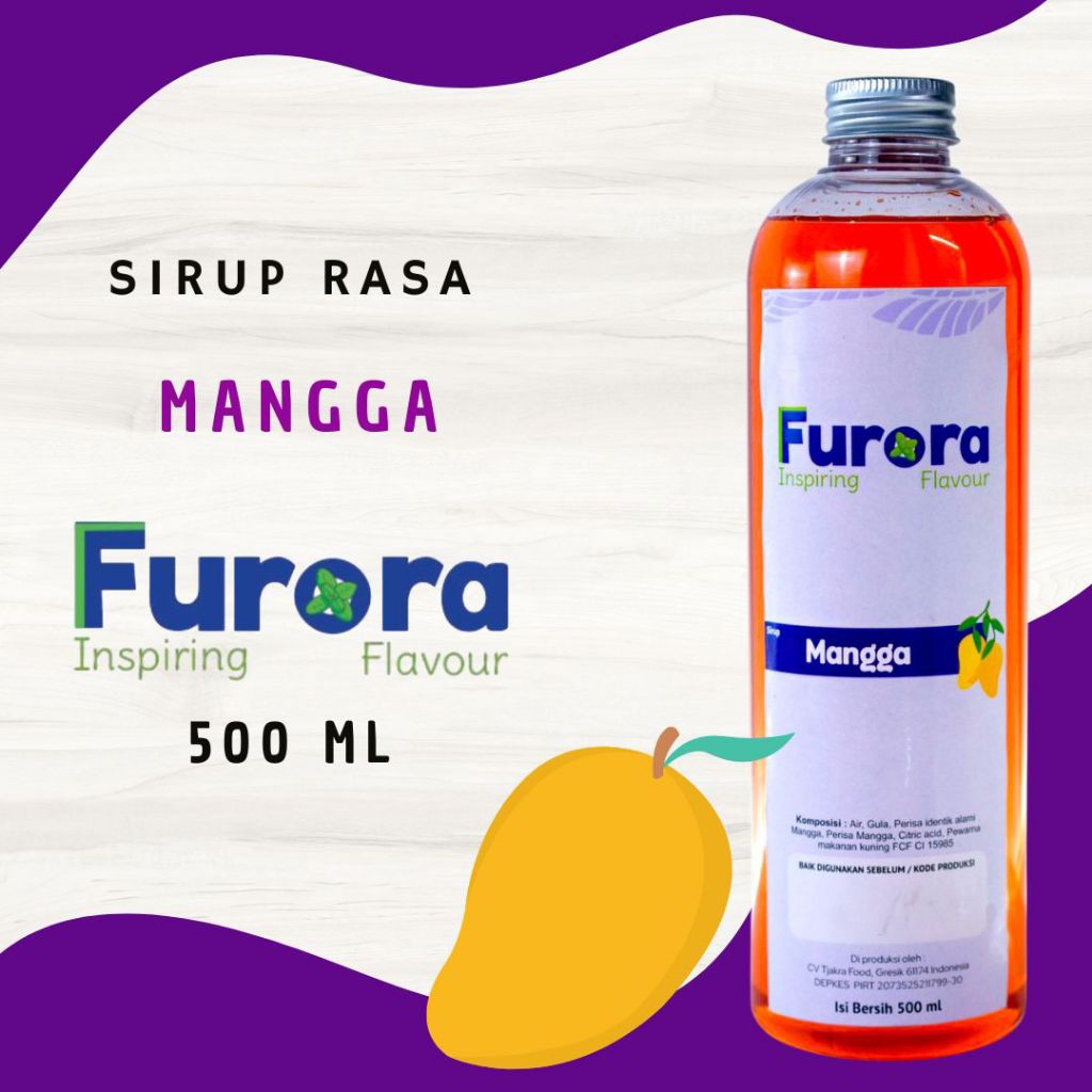 

Sirup Mangga 500 ml - Furora Syrup l Sirup Cafe l Mango Syrup