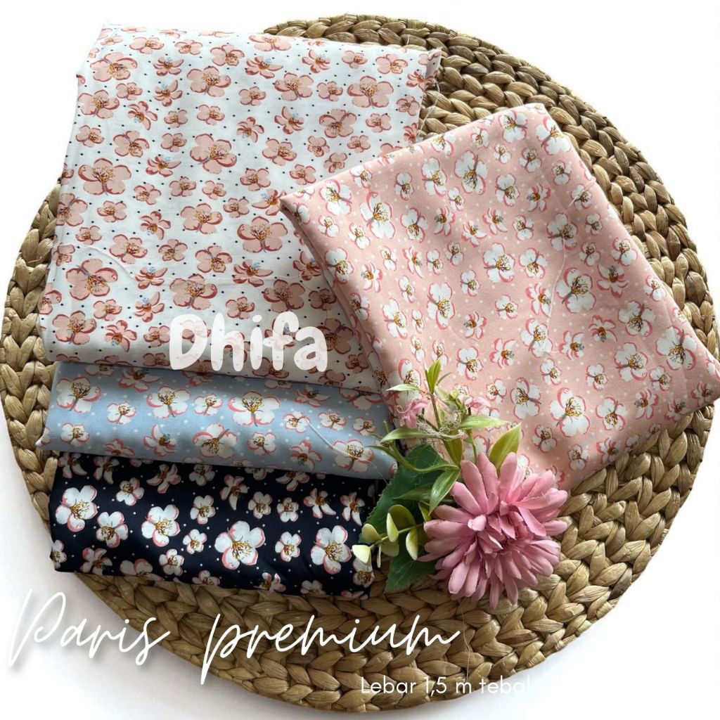 kain katun motif bunga kain katun paris motif bunga bahan kemeja