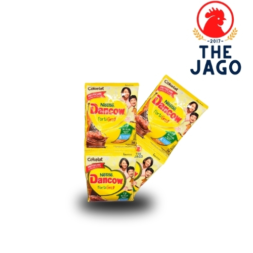 

Dancow FortiGro Cokelat Sachet 1 Renceng - Susu Bubuk Instan Isi 10 x 28gr