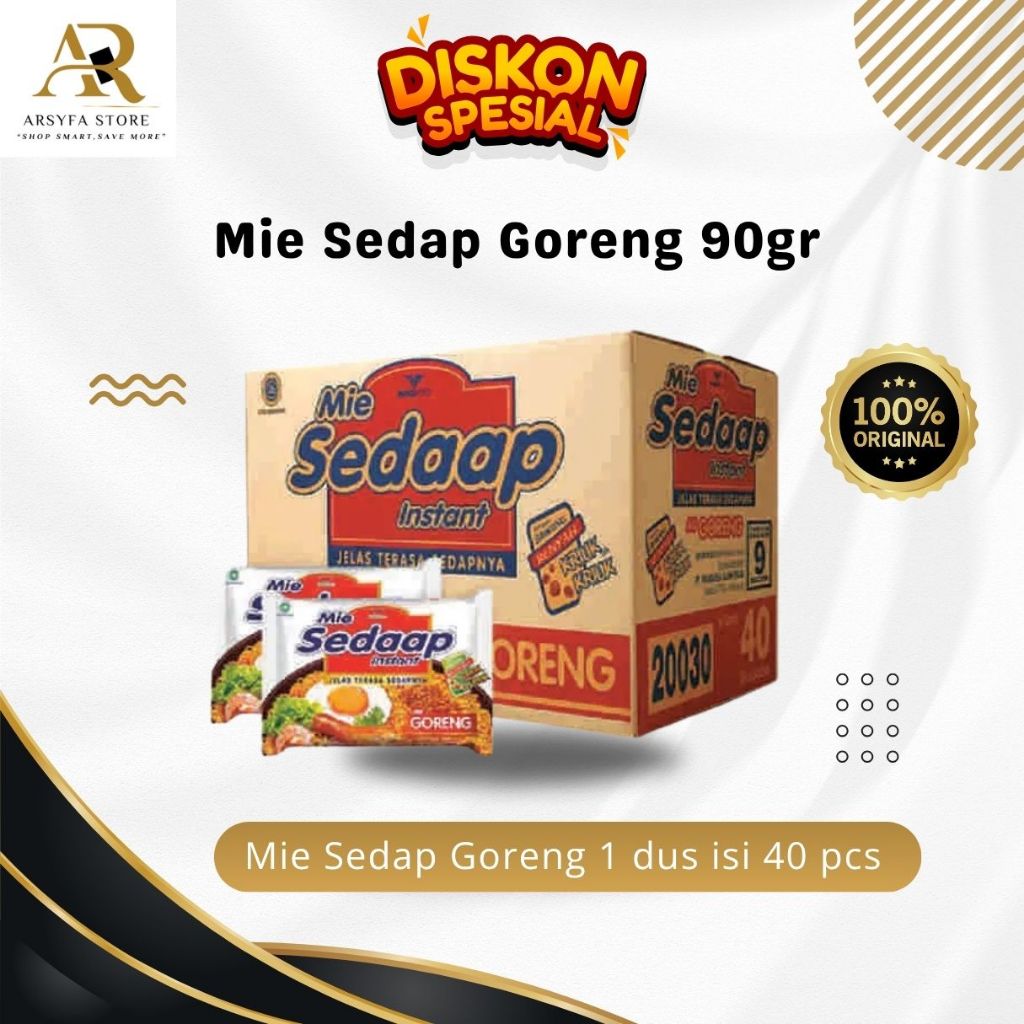 Mie Sedap Goreng 1 dus isi 40 pcs Promo Termurah