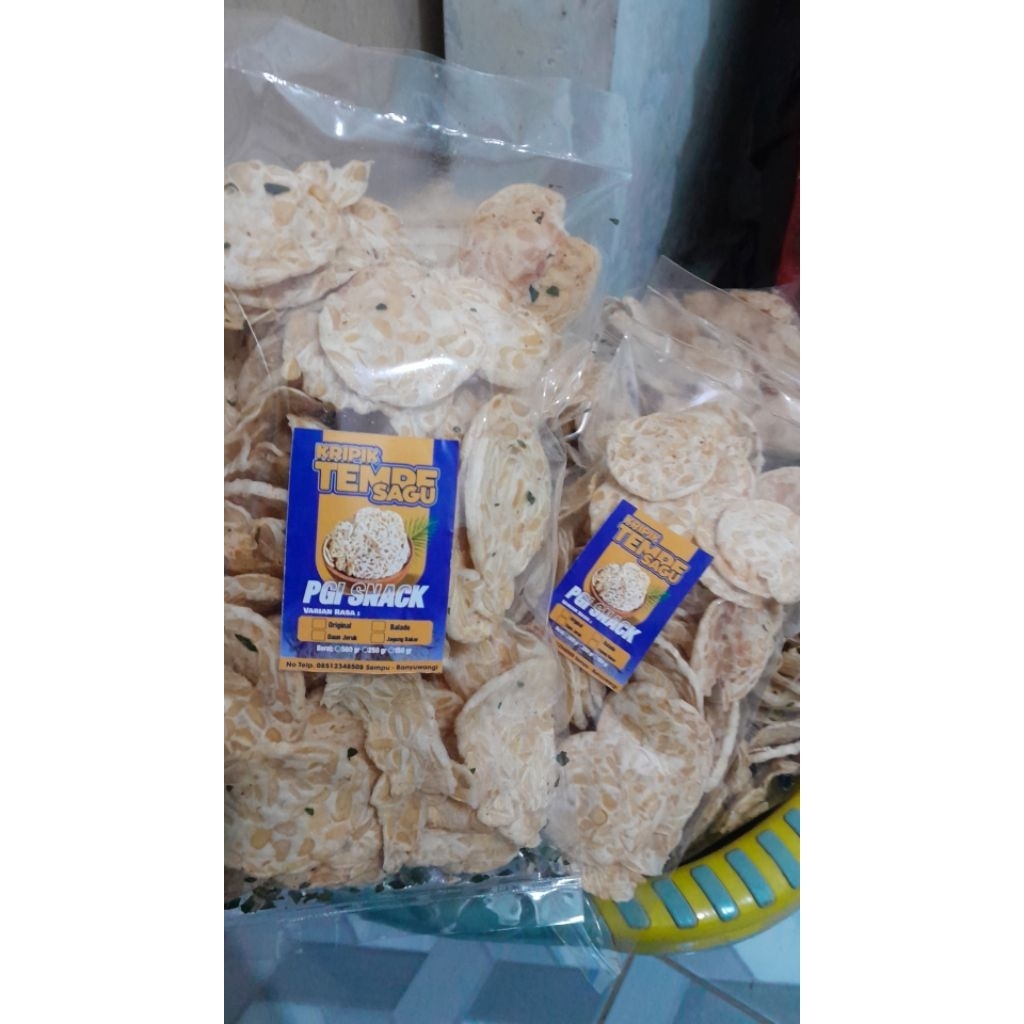 

Camilan Kripik Tempe Sagu 250 gram Renyah krispy Original | PGI Snack