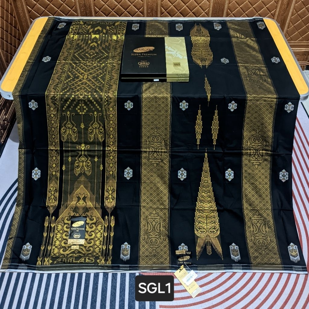 sarung ATLAS SUPER PREMIUM 980 GOLD & SILVER motif BHS