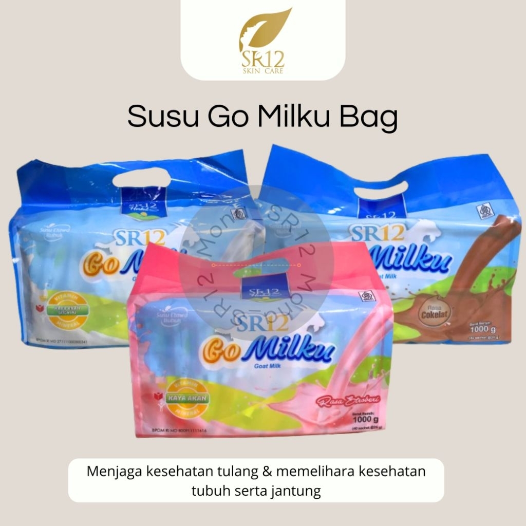 

SR12 - Susu Go Milku Bag 40 sachet - 1000g