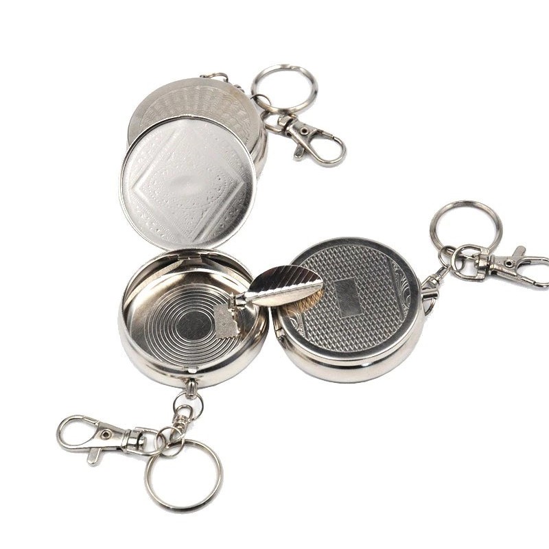 ASBAK GANTUNG UNIK GANTUNGAN KUNCI ASBAK PORTABLE STAINLESS