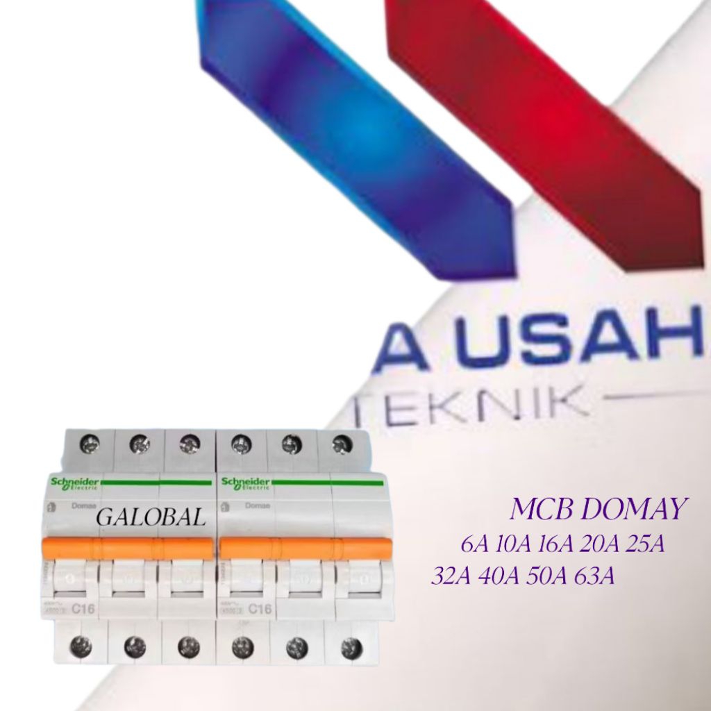 MCB SCHNEIDER 3P 6A 10A 16A 20A 25A SEKEN