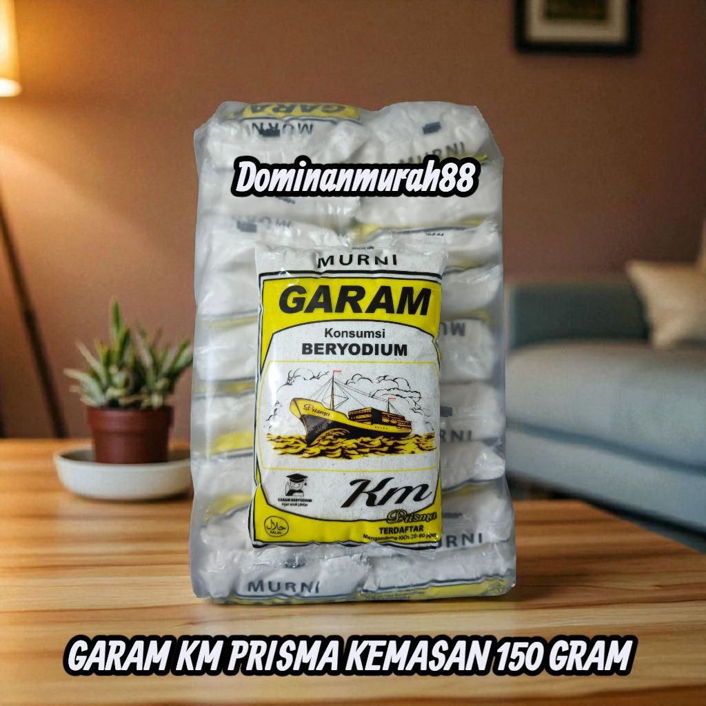 

GARAM KM PRISMA BERAT 150 GRAM / GARAM BERYODIUM / GAREM / BUMBU DAPUR