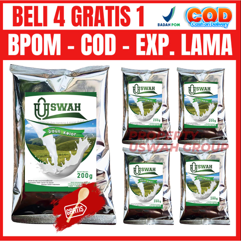 

Susu Etawa USWAH Campur Daun Kelor | Susu Kambing Etawa Herbal untuk Imunitas, Tulang, Asam Lambung, dan Kesehatan Tubuh