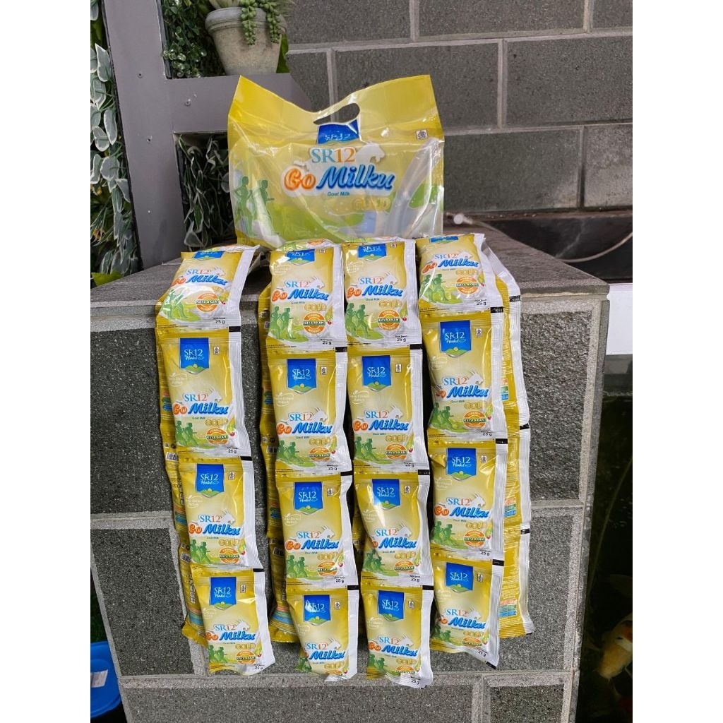 

GOMILKU GOLD SR12 RENCENG 10 SACHET @25GR SUSU KAMBING LANSIA GOLD ORIGINAL COKLAT STOBERI