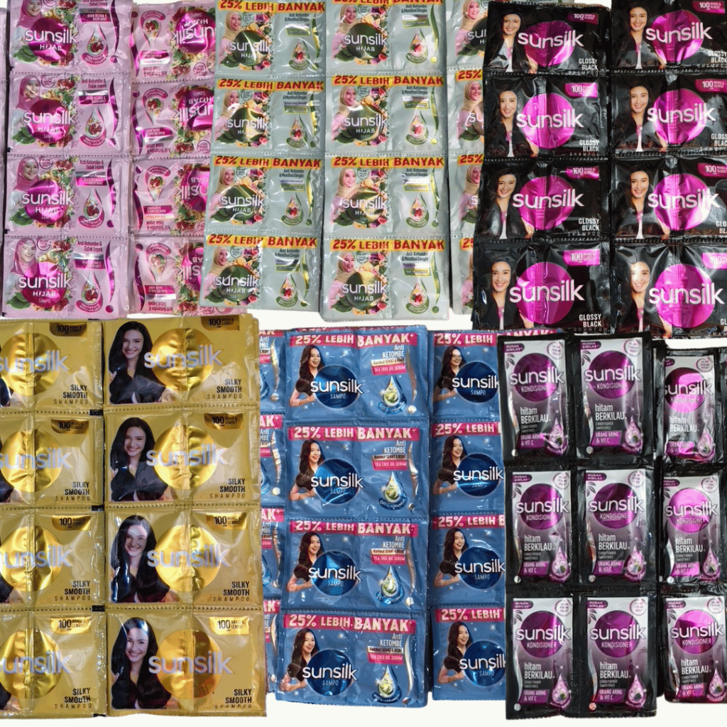 Shampoo Kondisioner Sunsilk 10ml x 12 pcs | 1 Renceng Conditioner Sunsilk Sachet | Shampo Sunsilk Sa