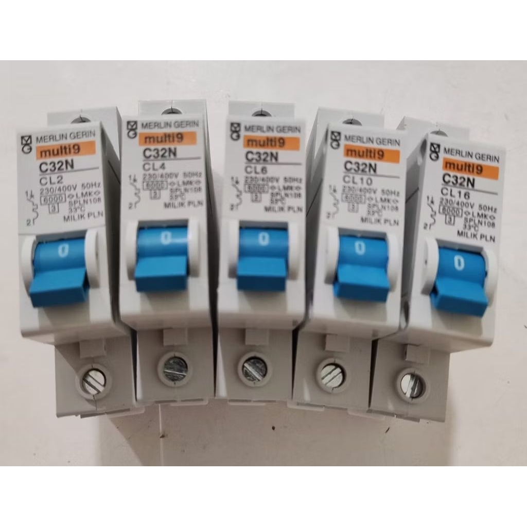 MCB MG MERLIN GERIN BIRU MULTI9 2A 4A 6A 10A 16A