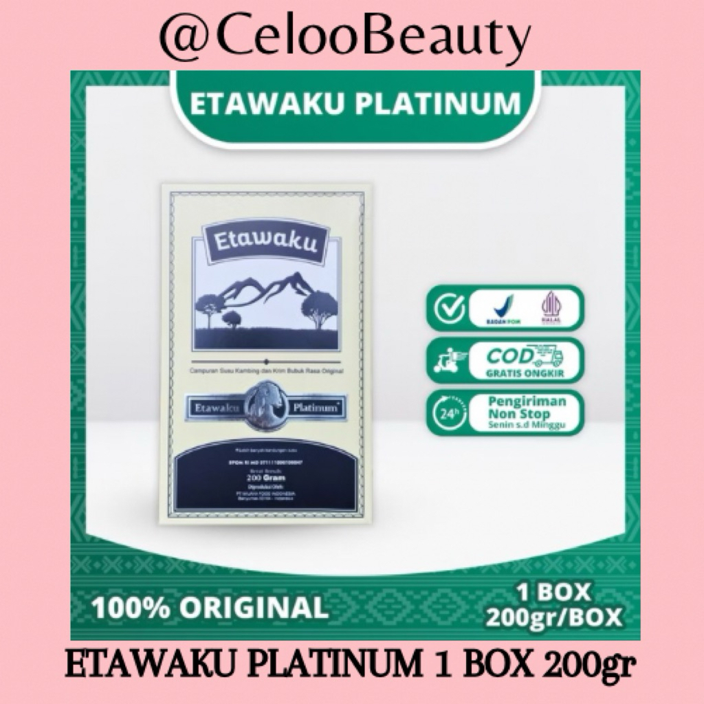 

READY MEDAN 1 BOX ETAWAKU PLATINUM ORIGINAL SUSU KAMBING ETAWA SEGAR PROVIT BUBUK KRIMER NABATI MURNI ATASI MASALAH PERNAPASAN