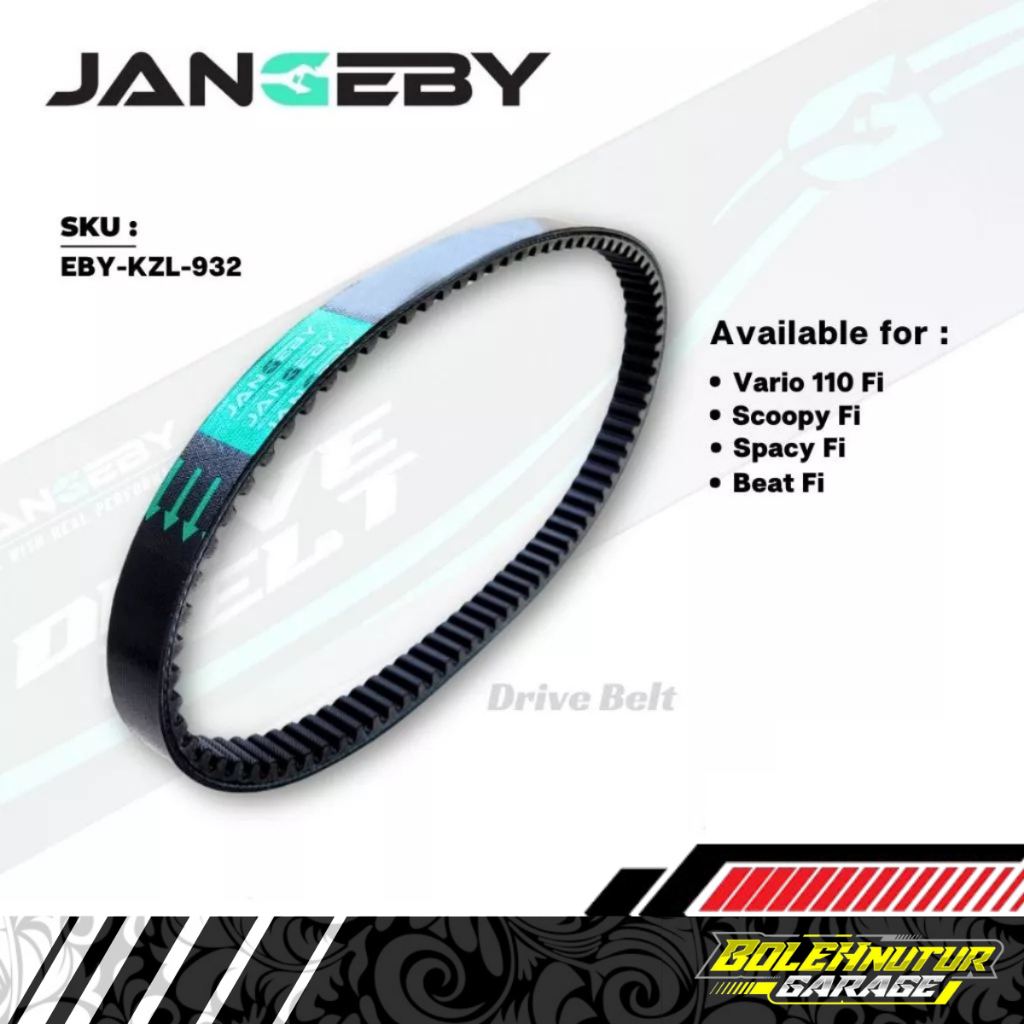 V Belt Drive Belt Jangeby Beat Fi Scoopy Fi Vario 110 Fi Spacy Fi V Belt Racing - Boleh Nutur Garage
