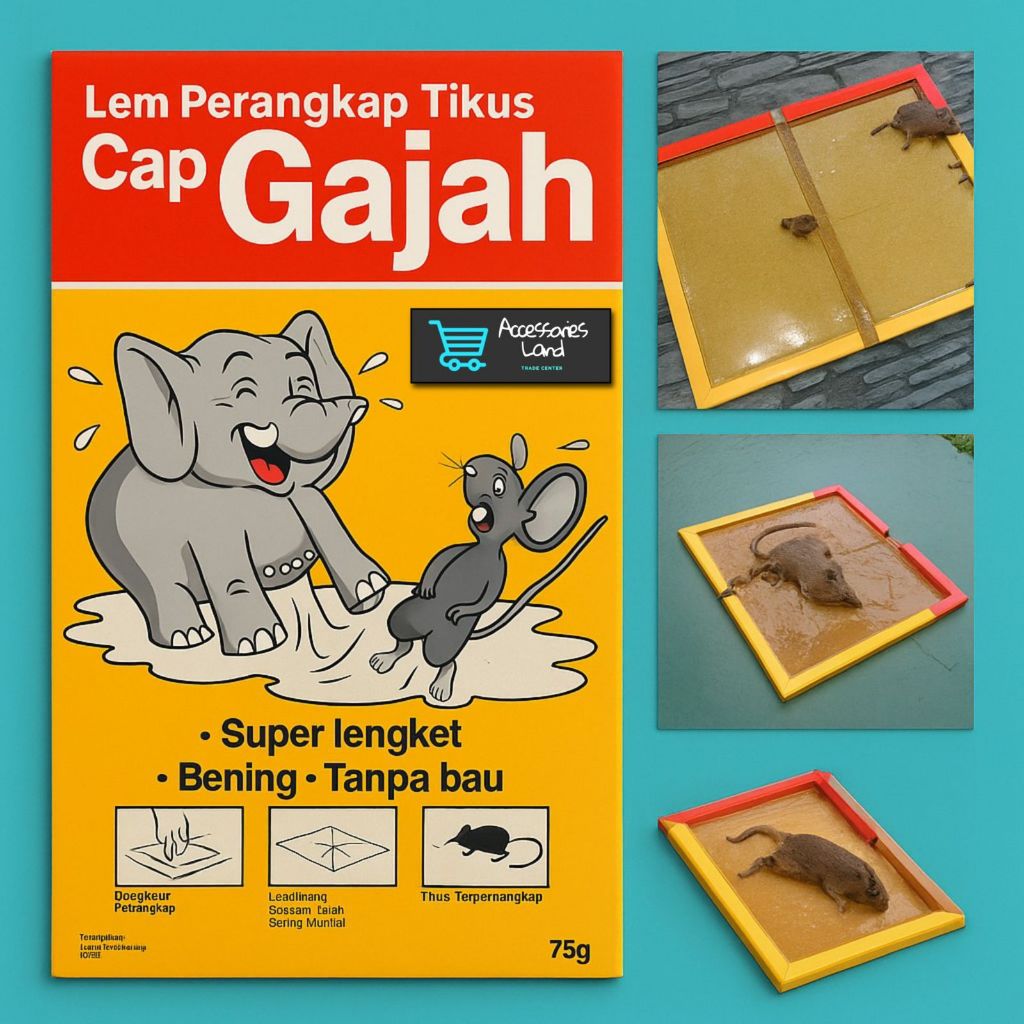 Cap Gajah Lem Perangkap Tikus dan Hama