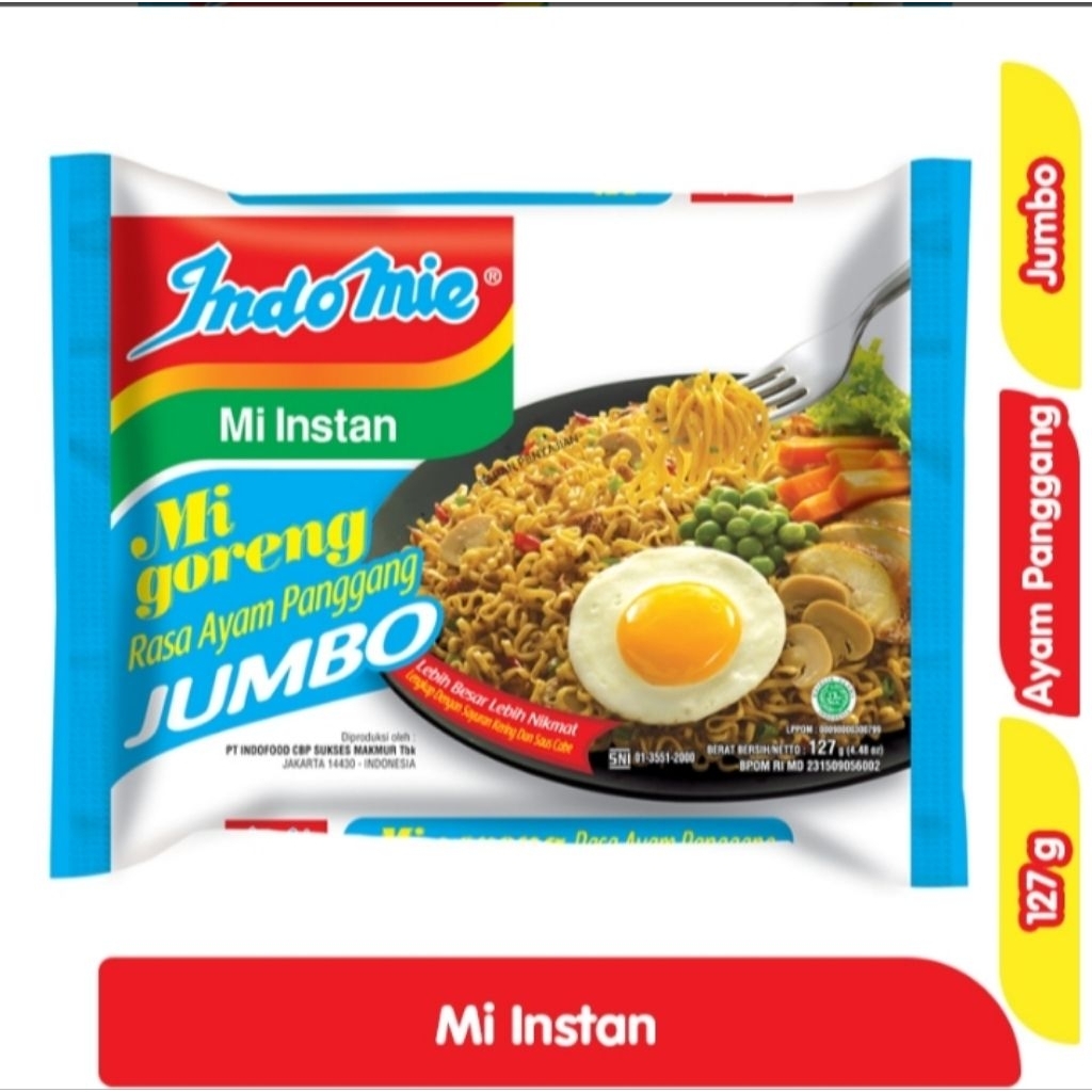 

Indomie Mi Instan Goreng Jumbo Ayam Panggang 127 g