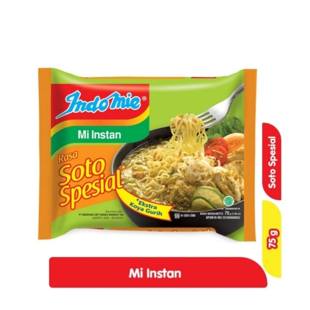 

Indomie Mi Instan Soto Spesial 75 g