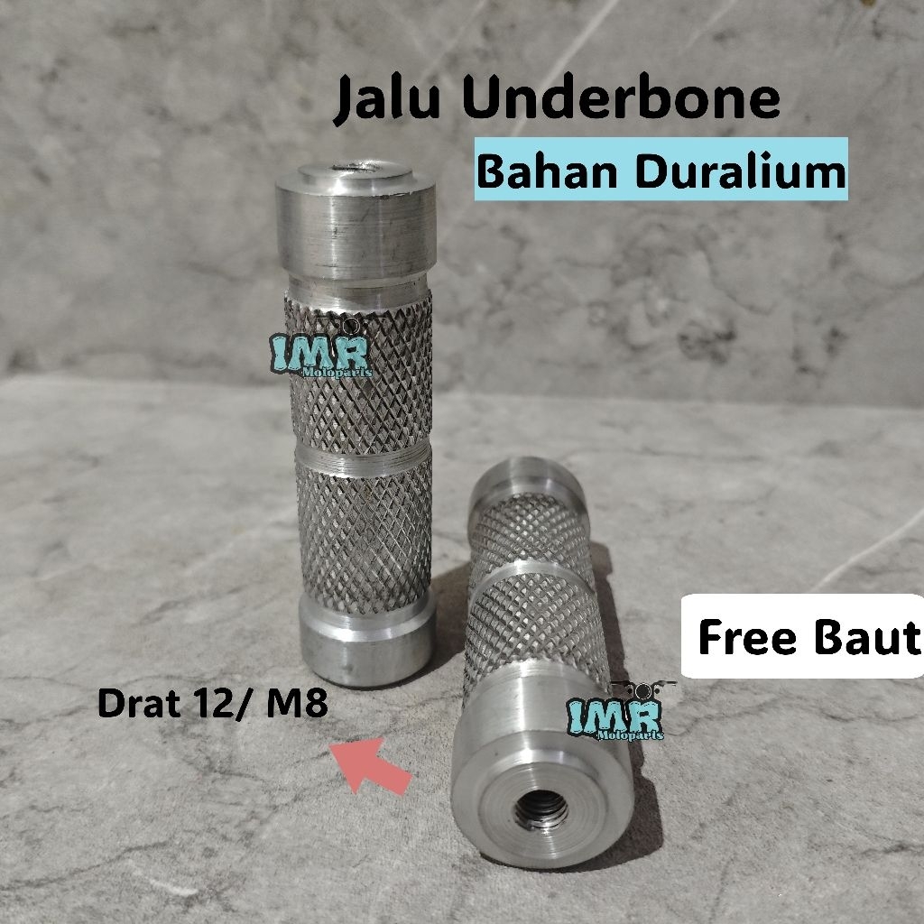 Jalu Footstep Underbone Universal Drat 12 Duralium Free baut