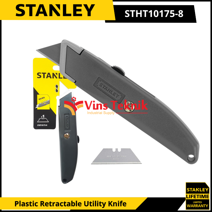 

STANLEY STHT10175-8 Pisau Cuter Cutter Body Plastik Plastic Retractable Utility Knife