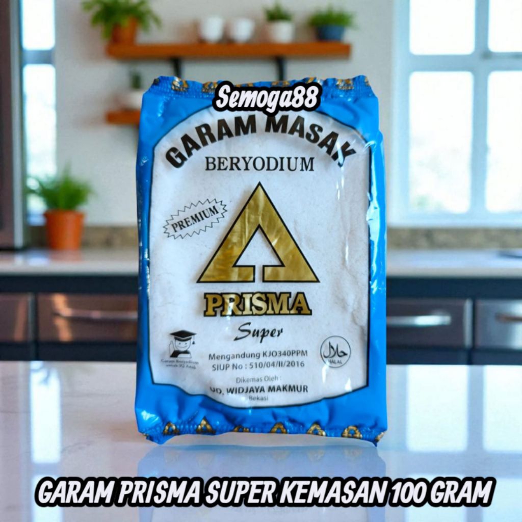 

10 PCS GARAM DAPUR CAP PRISMA SUPER KEMASAN 100 GRAM / GARAM BERYODIUM / GARAM / GAREM