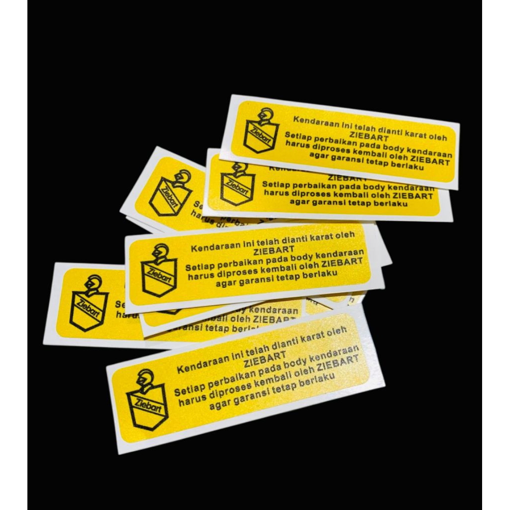 sticker printcut Ziebart Gold