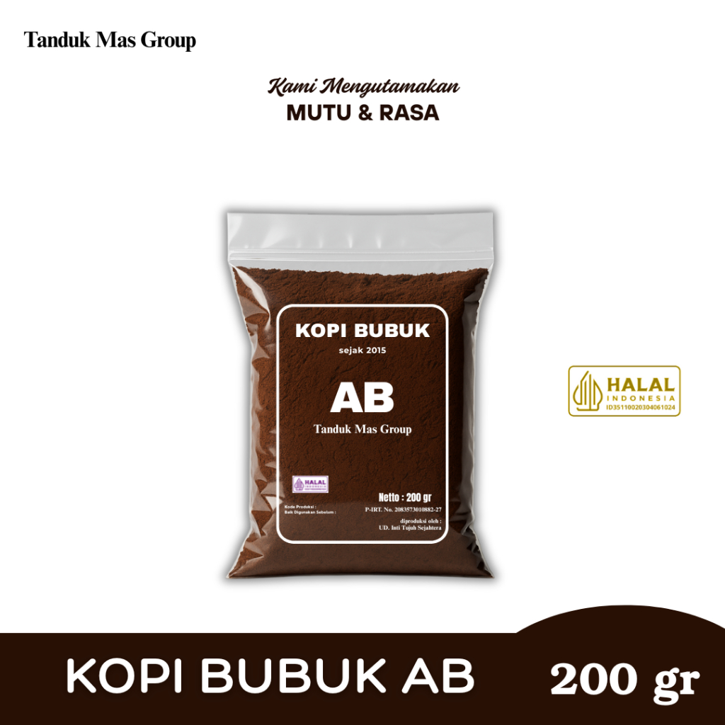 

Kopi Bubuk AB Khas Dampit 200gr