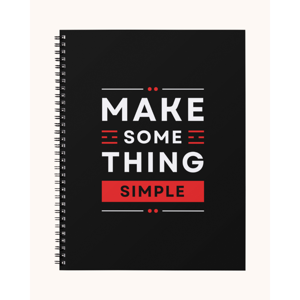 

Notebook Reflektif A5 Spiral – 50 Halaman Hitam Putih | HVS 80gsm & 100gsm – Make Some Thing Simple