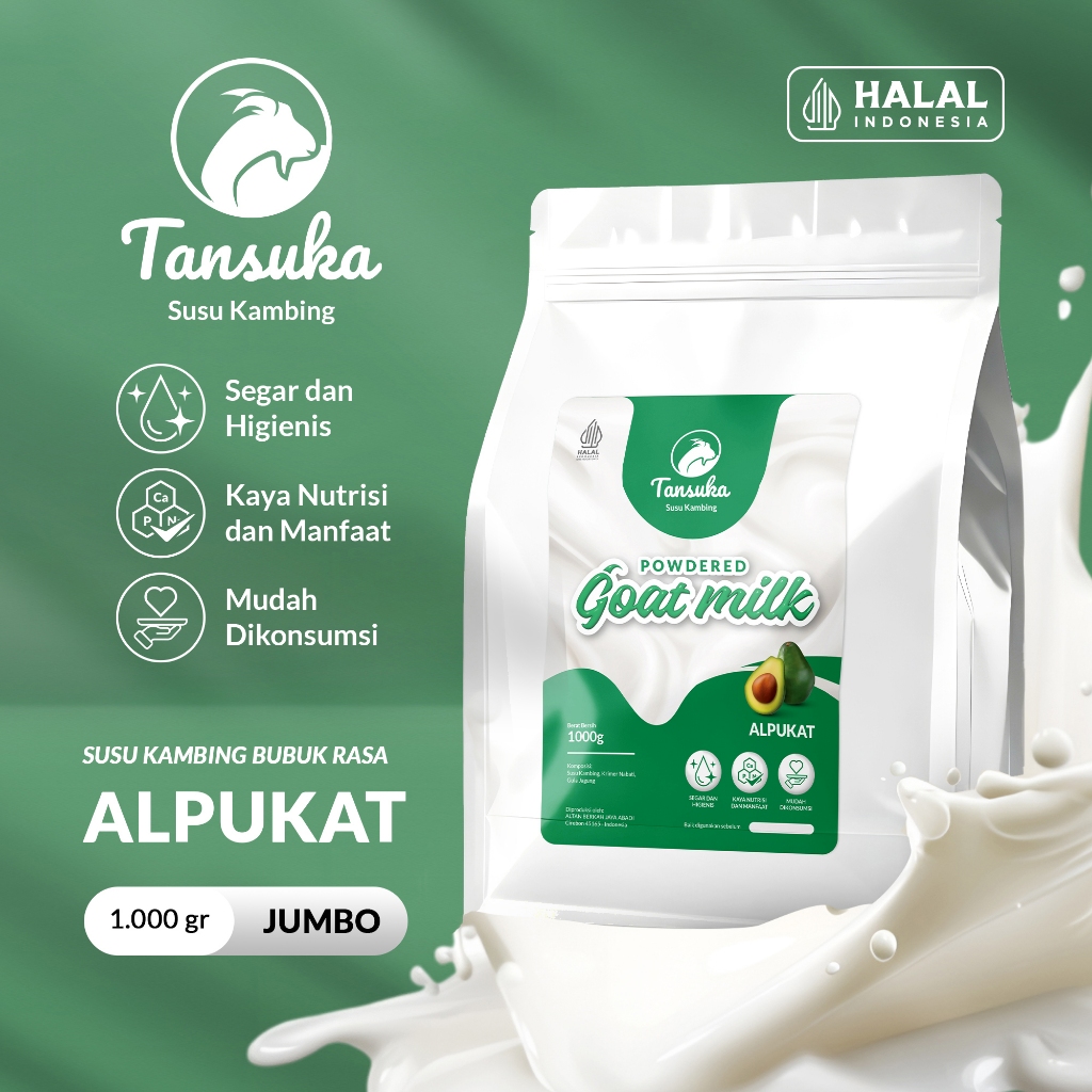 

Tansuka Susu Kambing Etawa Jumbo 1000g Terenak Rasa Alpukat