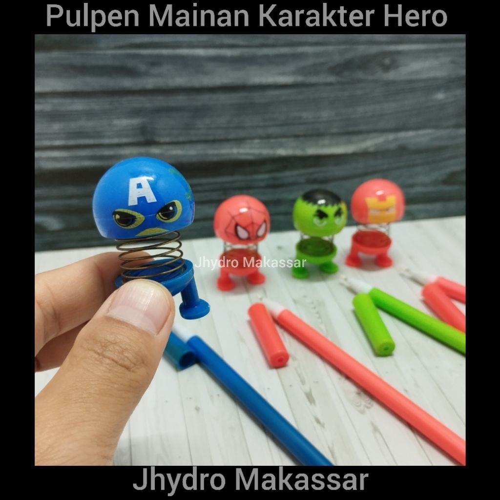 

Pulpen Mainan Per Karakter Super Hero Marvel Bounce Knickknack Alat Perlengkapan Menulis Sekolah